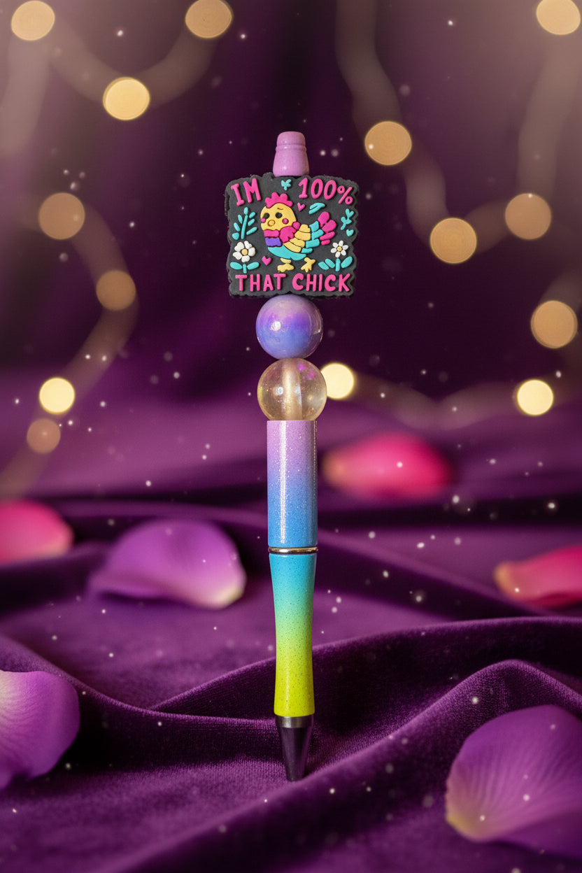 Live stream Beaded pen with character beads
