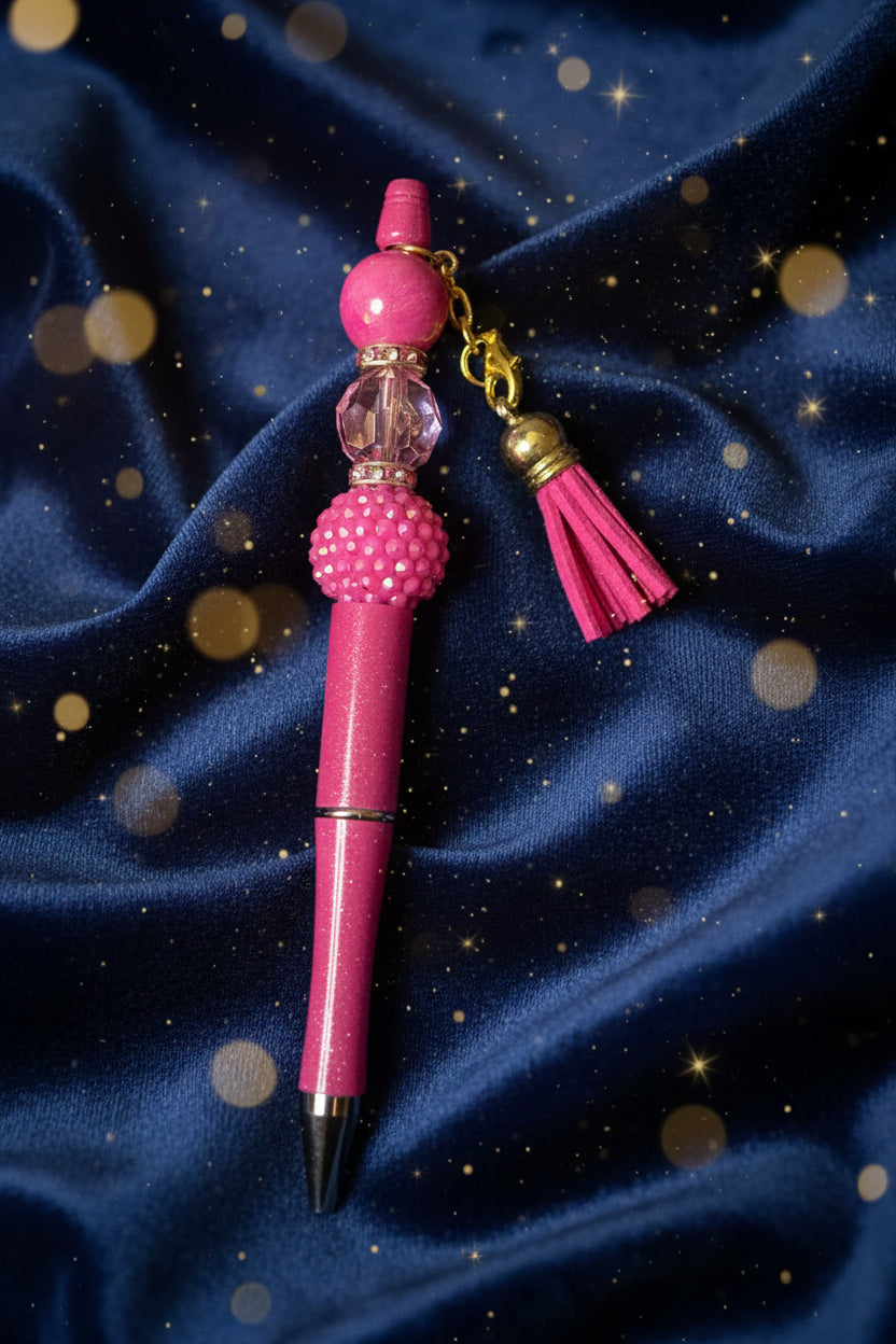 Live stream Beaded pen with character beads